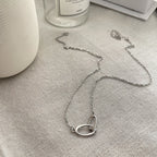 Luna Interlocking Circle Necklace — view 5