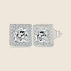 Giada Square Halo Studs — view 1