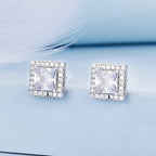 Giada Square Halo Studs — view 2