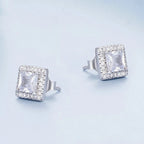Giada Square Halo Studs — view 3