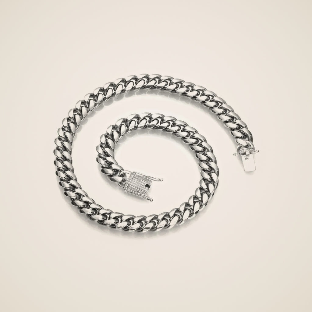 Collar de cadena cubana gruesa Gio — vista 1