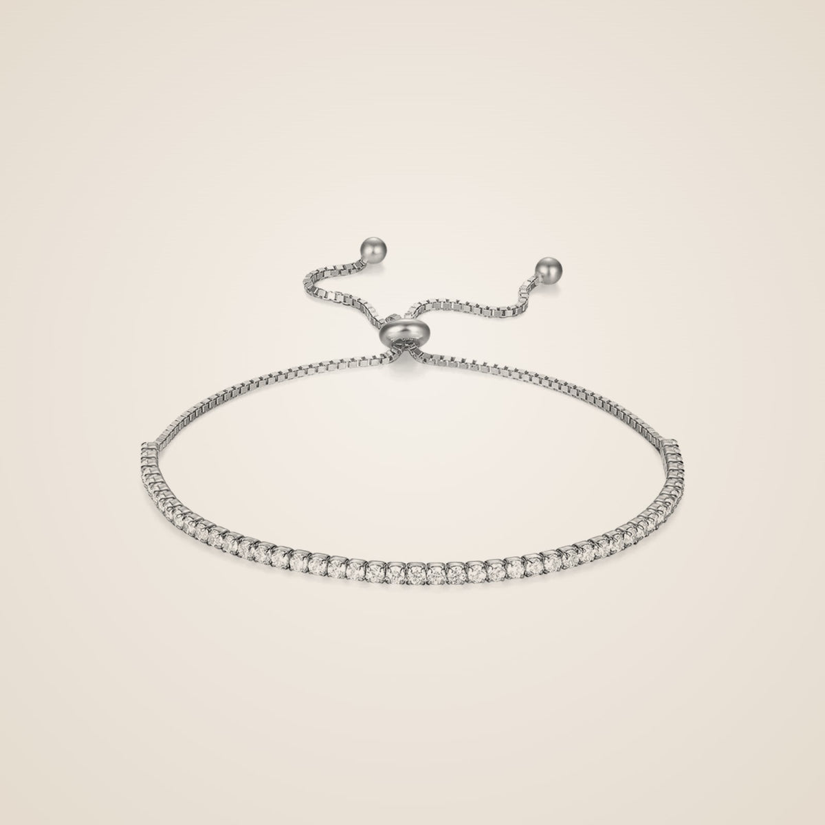 Grazia 925 Silver Tennis Bracelet