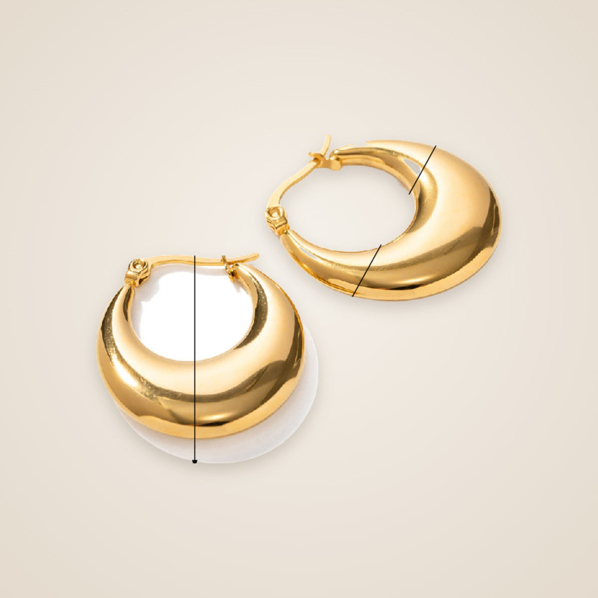 Greta U-Hoop Earrings — view 6