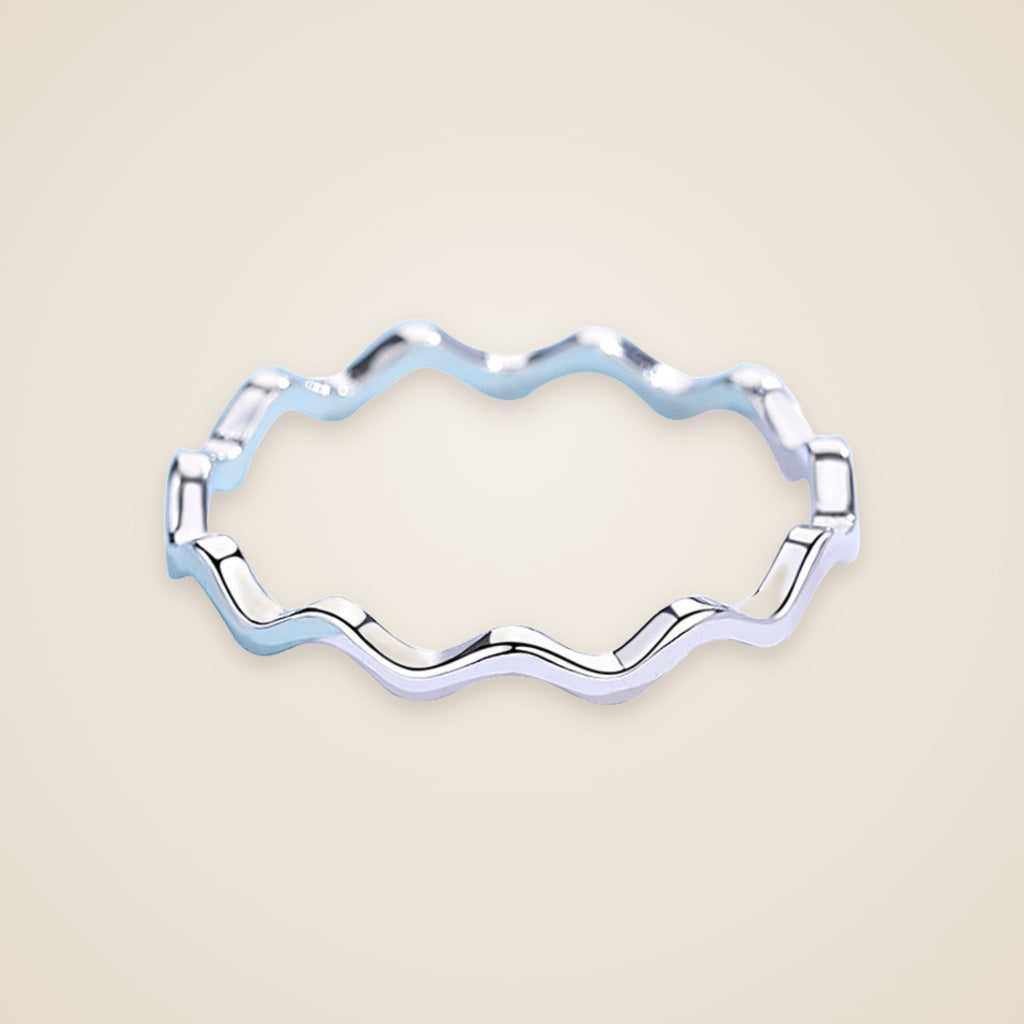 Ilaria Thin Wave Ring — view 1