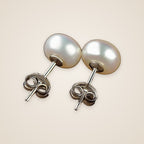 Ines Pearl Stud Earrings — view 1
