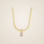 Isola Square Stone Pendant Necklace