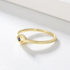 Anello occhio blu Kalliope — vista 4