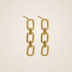 Kira Chain Link Stud Earrings — view 1