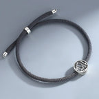 Bracciale in cordino ritorto con medaglia Lapo — vista 2