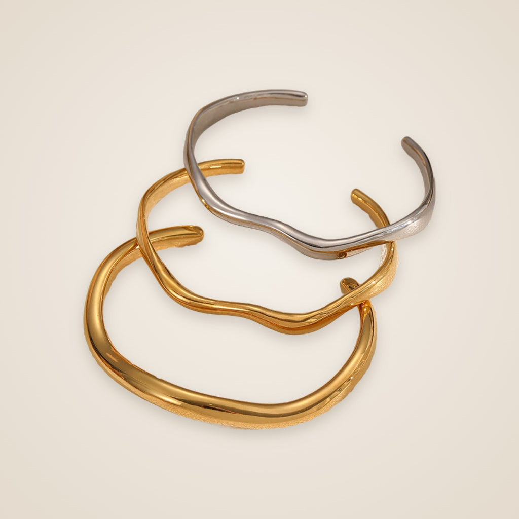 Lina Wave Cuff Bracelet — view 1