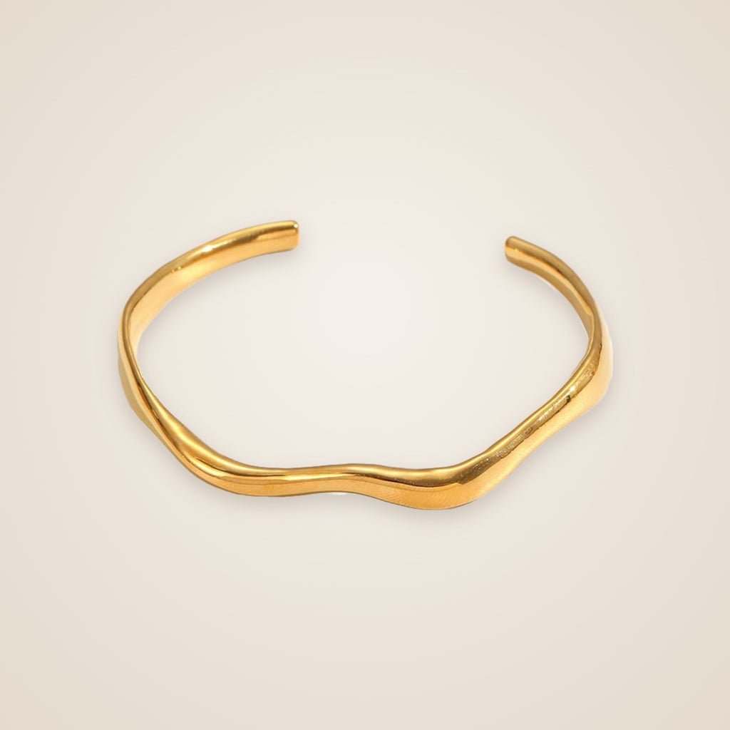 Lina Wave Cuff Bracelet — view 6