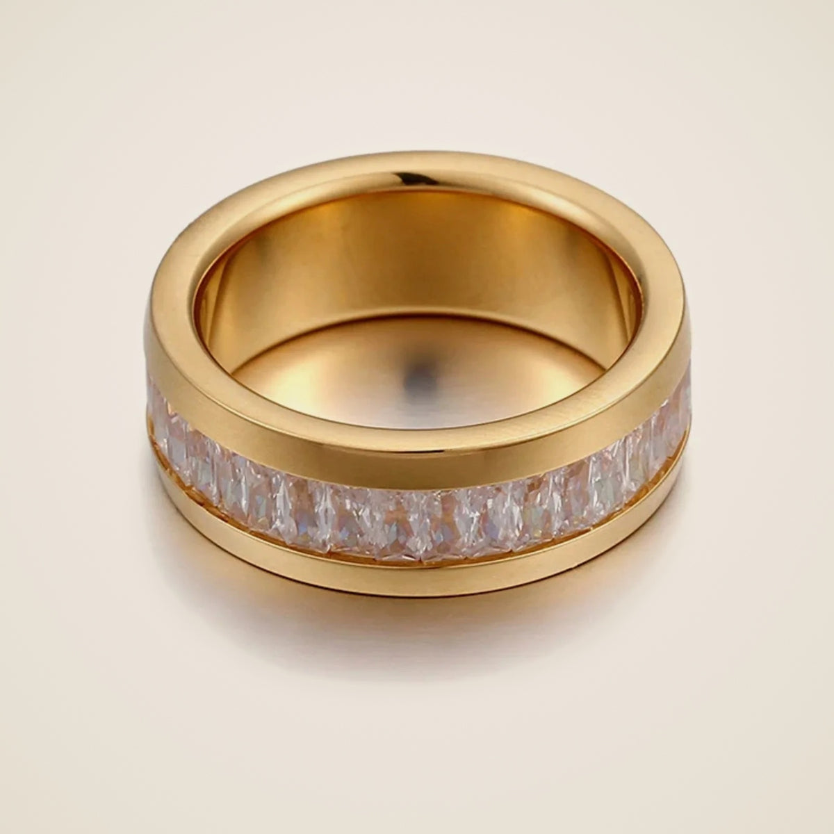 Lino Crystal Band Ring — view 1