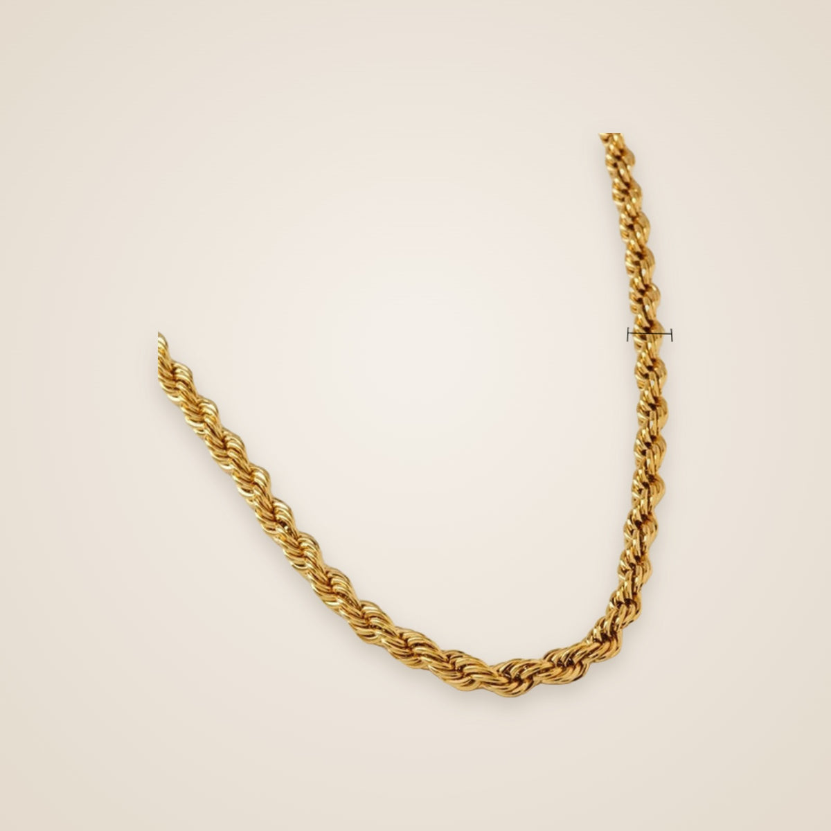Luce Twisted Rope Chain Necklace — view 1