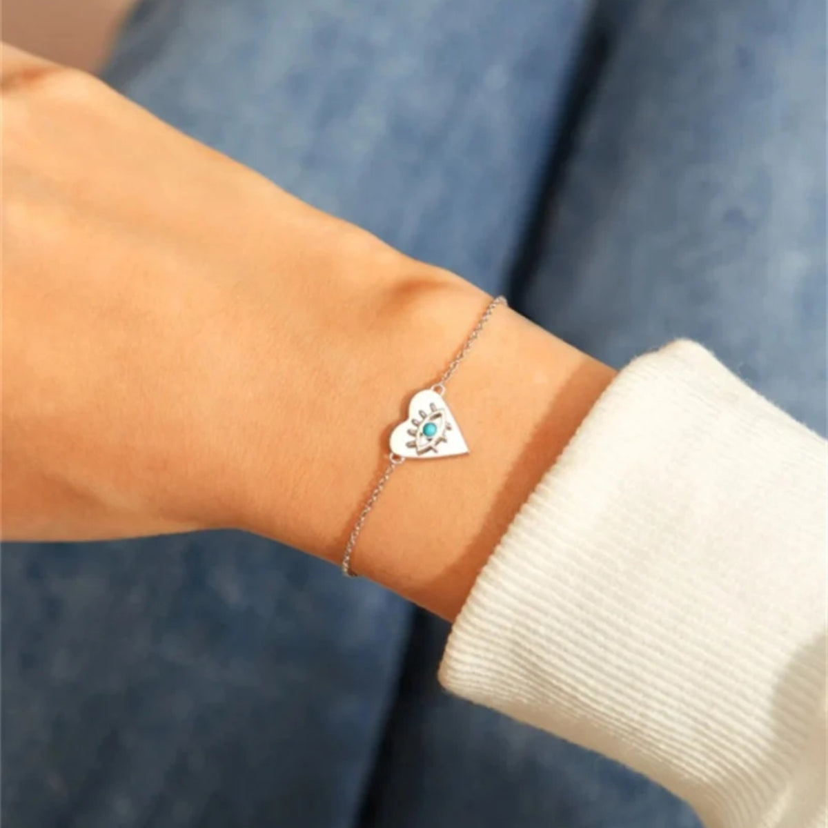 Bracciale cuore occhio Melina — vista 4