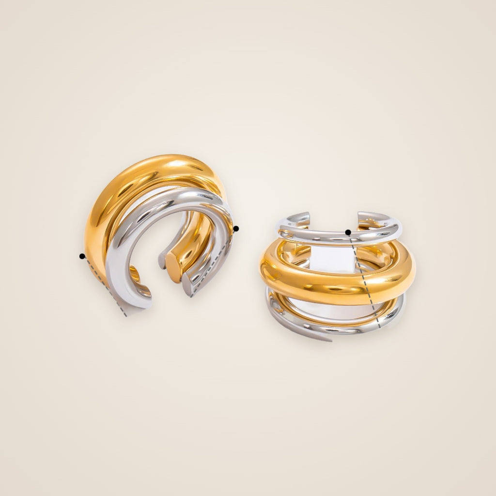 Mila Double Ear Cuff — view 7