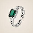 Mina Green Stone Ring — view 1