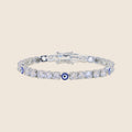 Tennisarmband mit blauem Auge Myrto — Ansicht 1