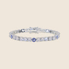 Tennisarmband mit blauem Auge Myrto — Ansicht 1