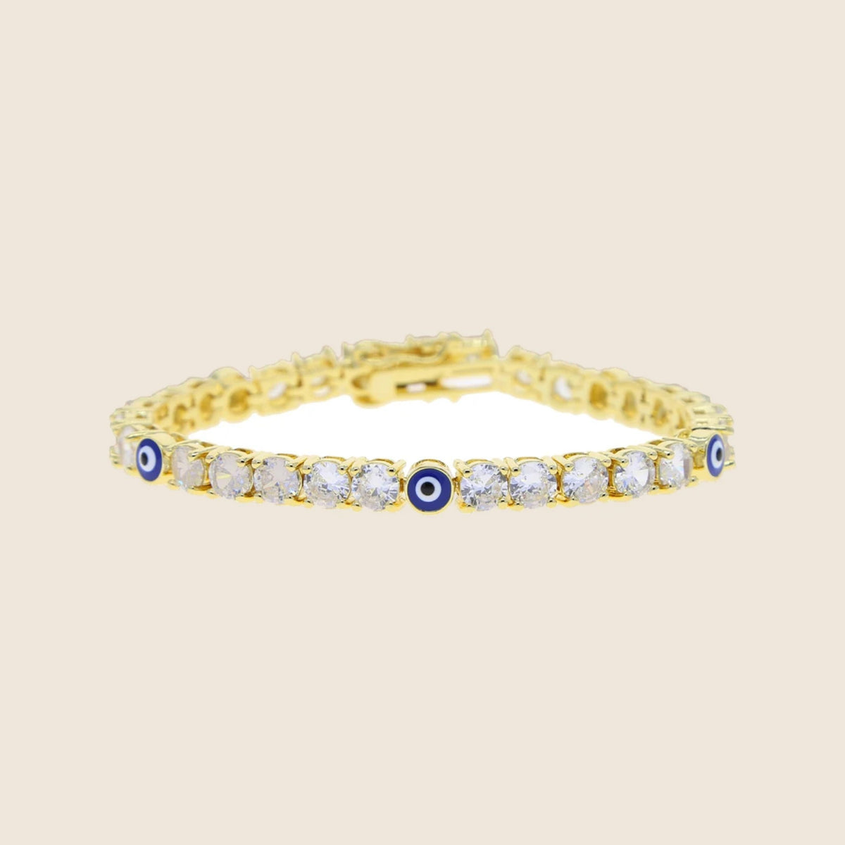 Bracciale tennis occhio blu Myrto — vista 2