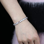 Tennisarmband mit blauem Auge Myrto — Ansicht 7