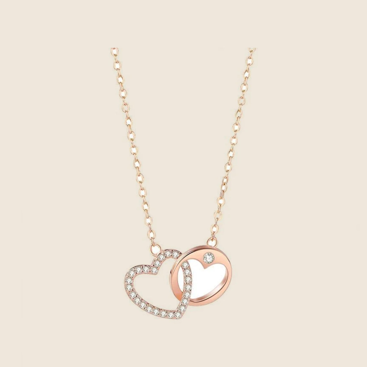 Nicoletta Interlocked Hearts Necklace — view 1