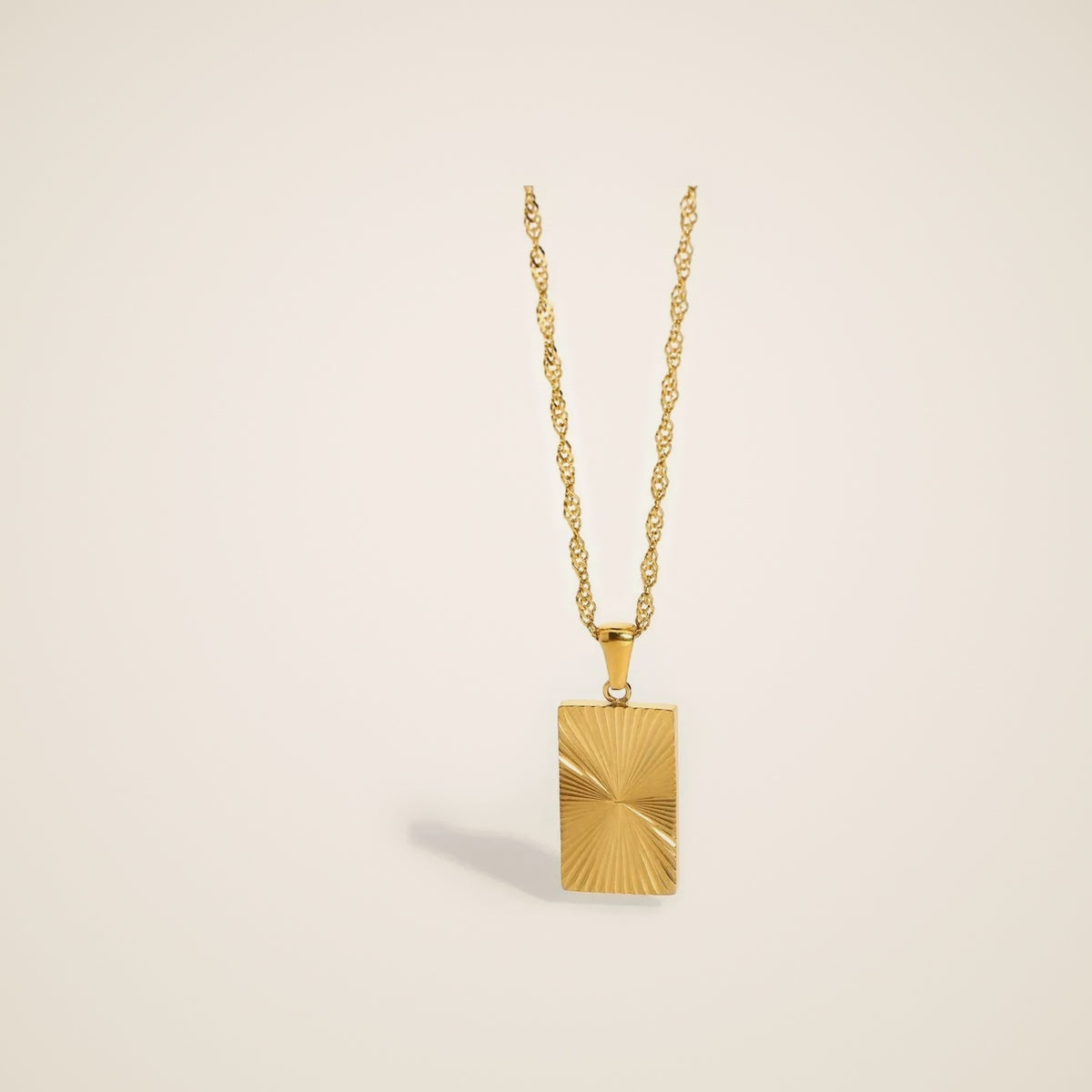 Onda Sun Coin Pendant Necklace — view 1