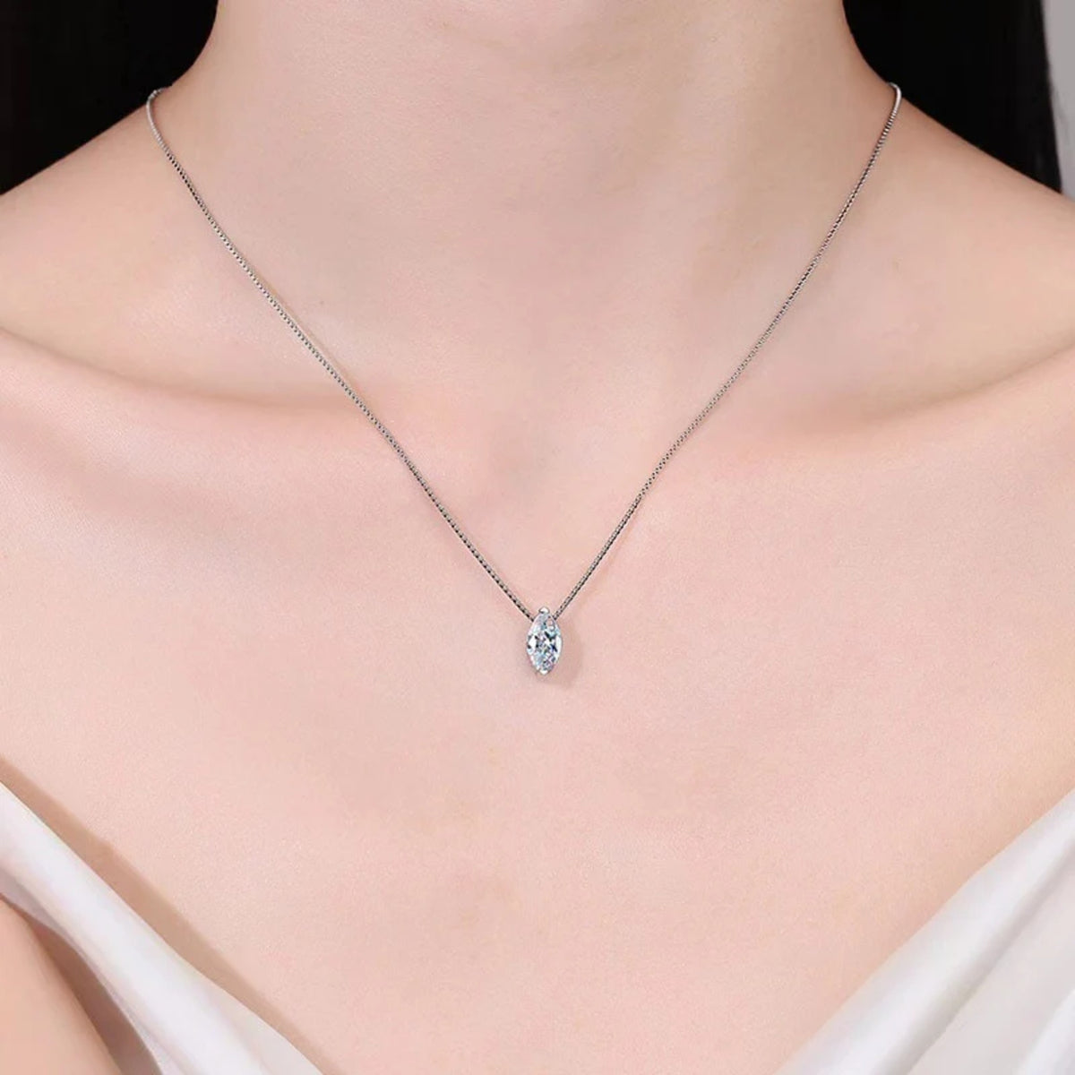 Marquise-Solitärkette Perla — Ansicht 4