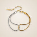 Rita Two-Tone Snake Bracelet — view 1