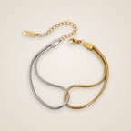 Rita Two-Tone Snake Bracelet — view 1