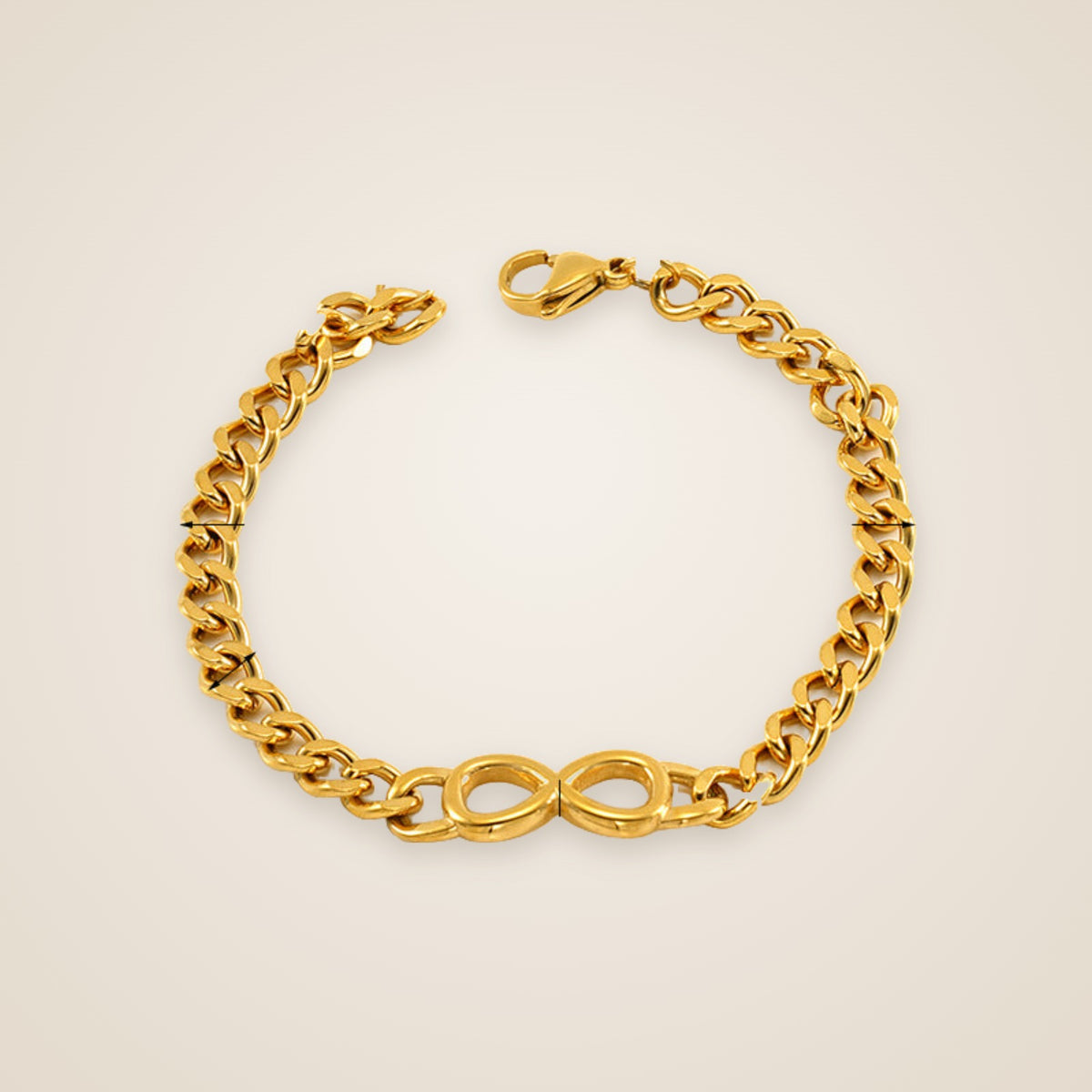Sara Cuban Link Bracelet — view 4