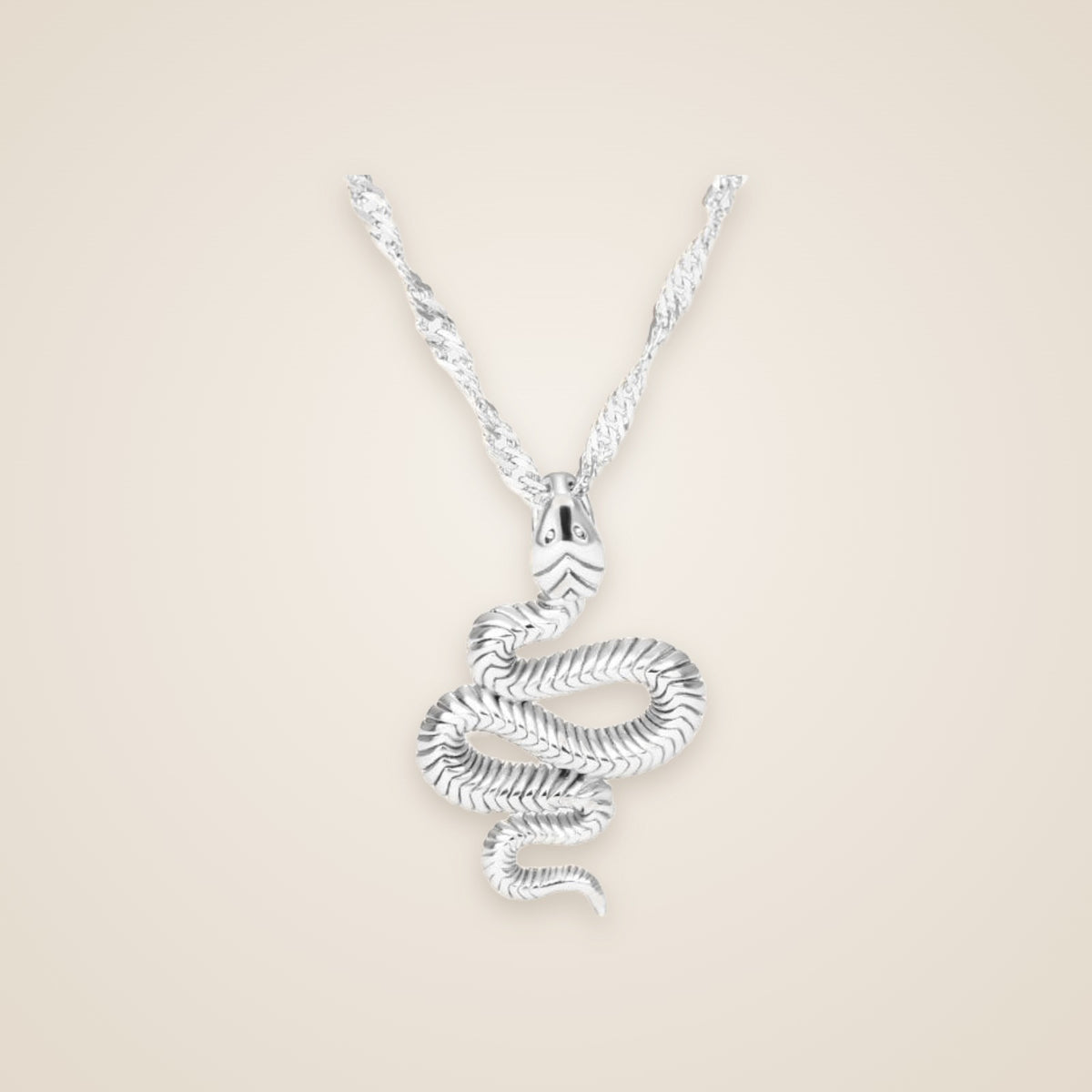 Serena Snake Pendant Necklace — view 1
