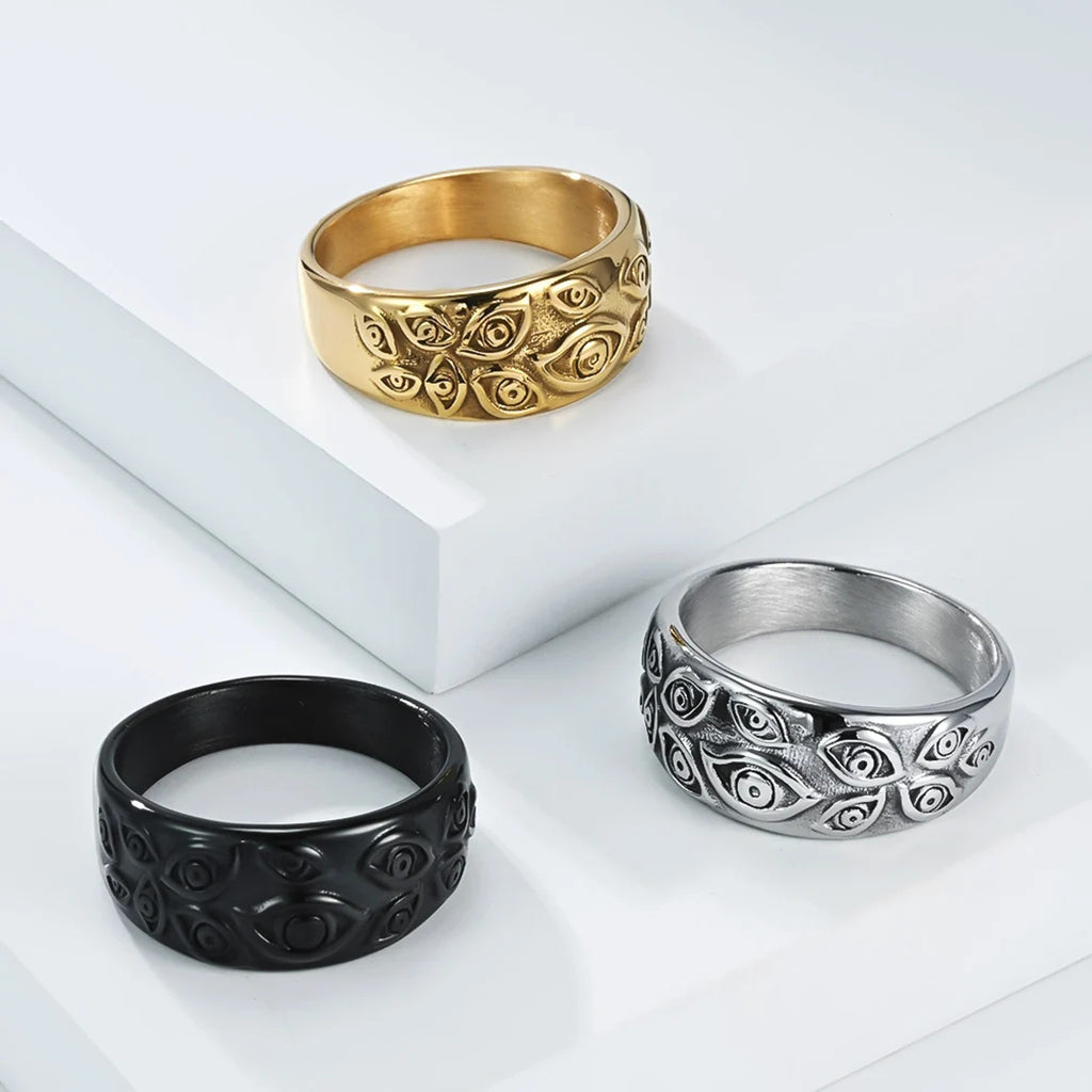 Stavros Engraved Eye Ring — view 4