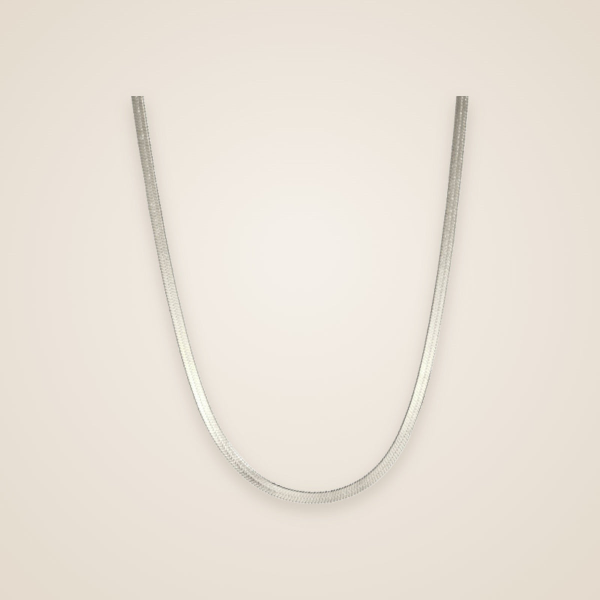 Sveva Flat Snake Chain Necklace — view 1