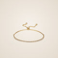 Grazia 925 Silver Tennis Bracelet — gold tone