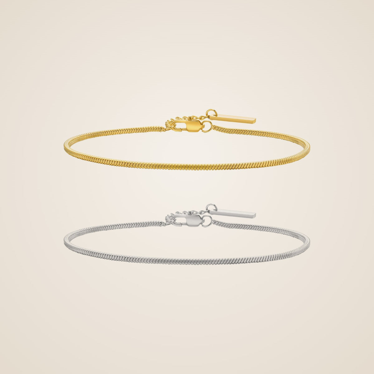Tina Square Snake Bracelet — view 1