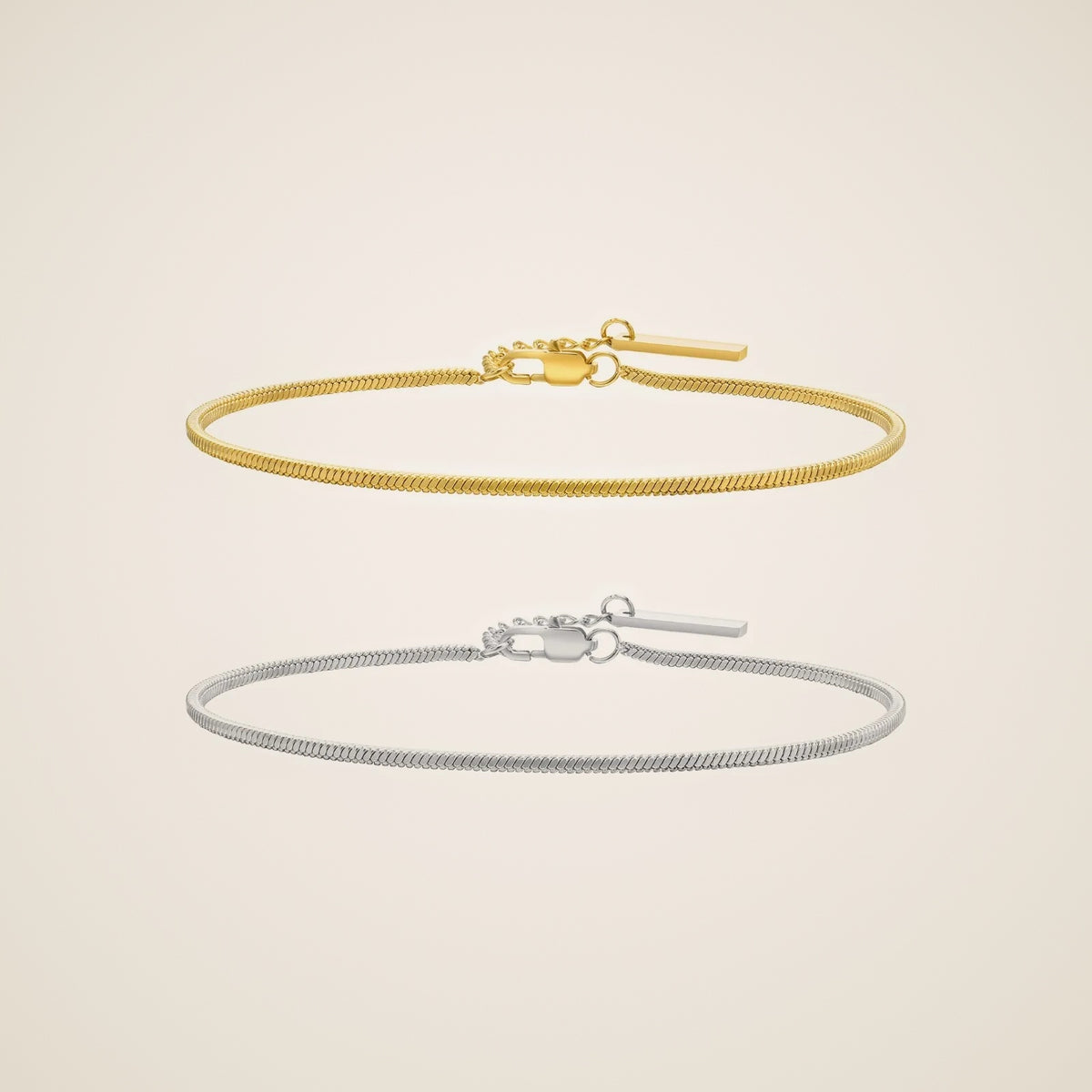 Tina Square Snake Bracelet — view 1