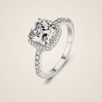 Vento Square Halo Ring — view 1