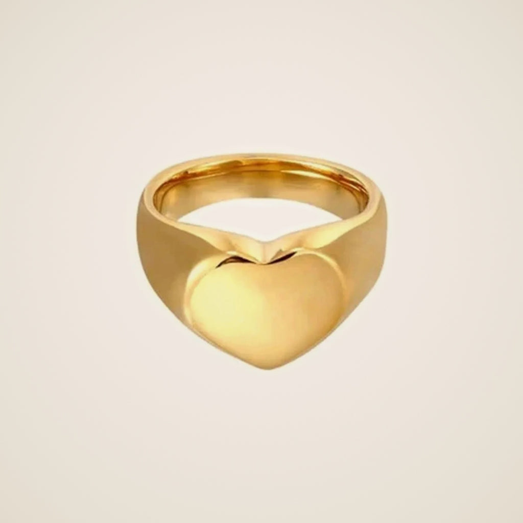 Anillo sello de corazón Viola — vista 1