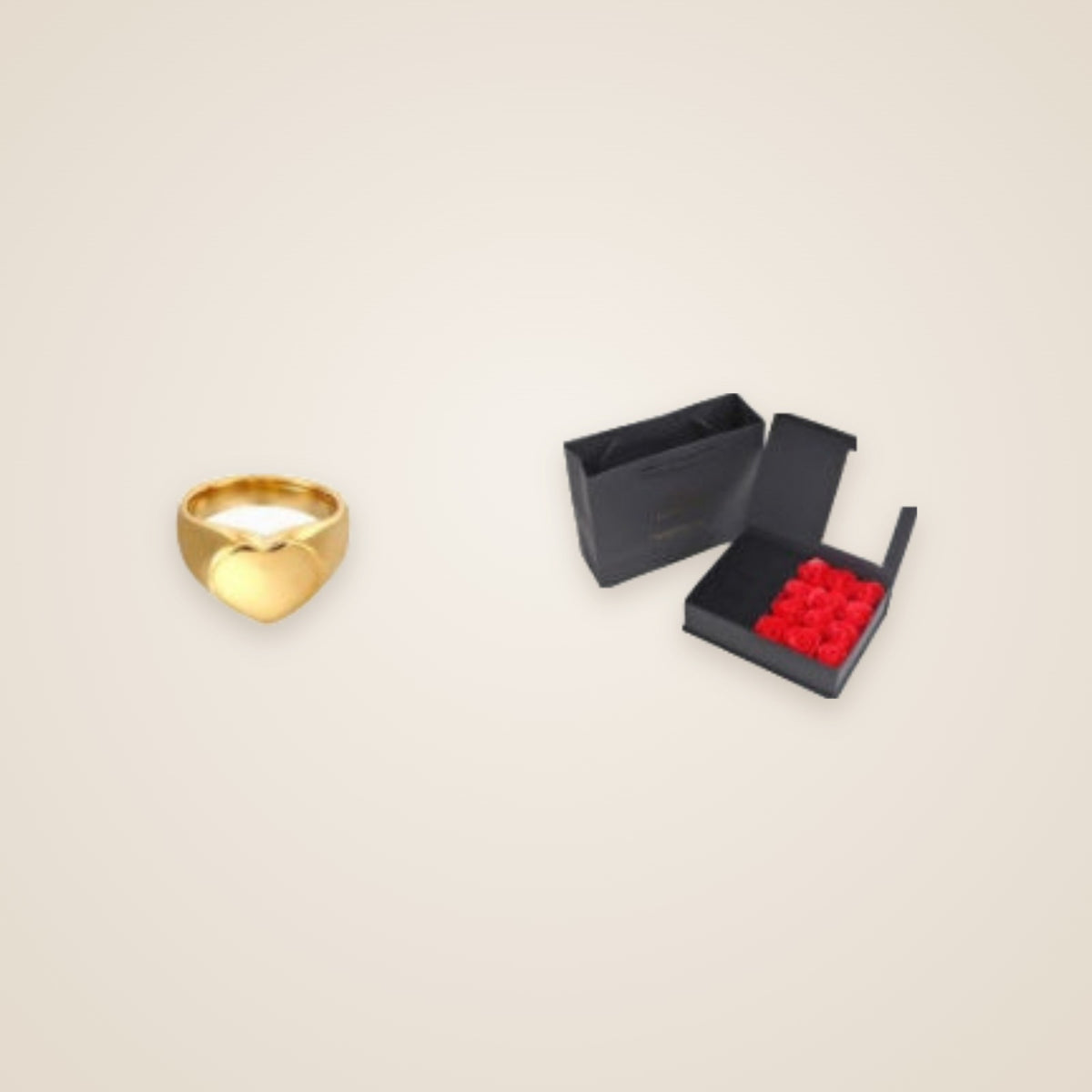 Viola Heart Signet Ring — view 6